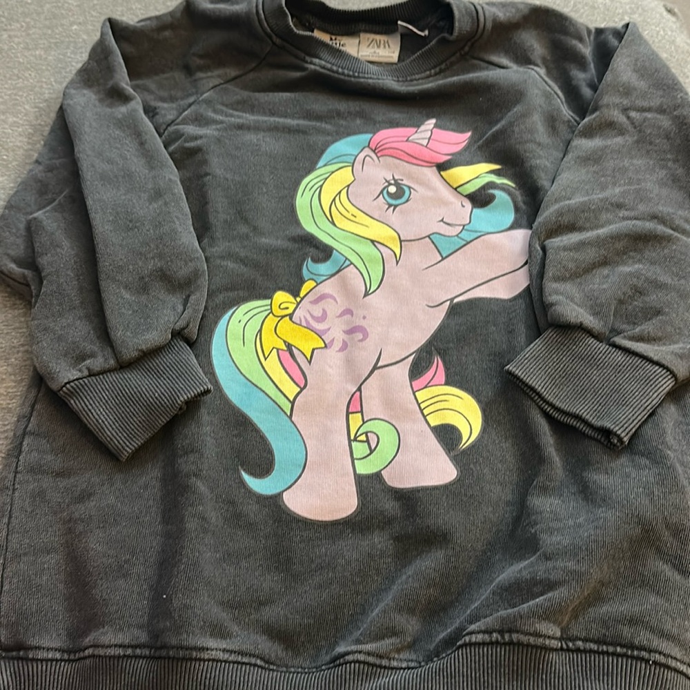 Zara My Little Pony Sweatshirt dress size 6